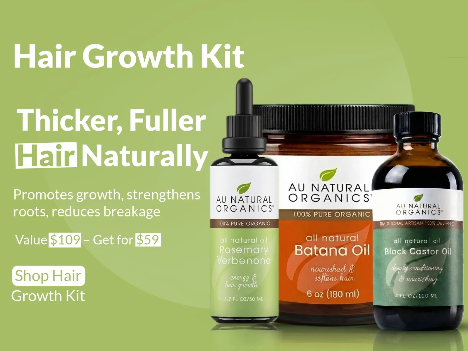 Asddaad Au Natural Organics Hair Growth Kit
